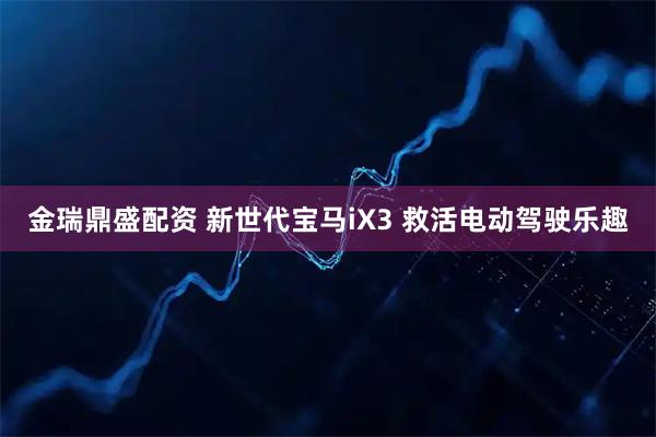 金瑞鼎盛配资 新世代宝马iX3 救活电动驾驶乐趣